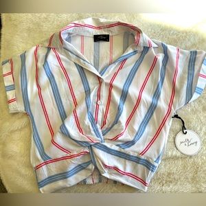 MILK & HONEY Striped Dolman